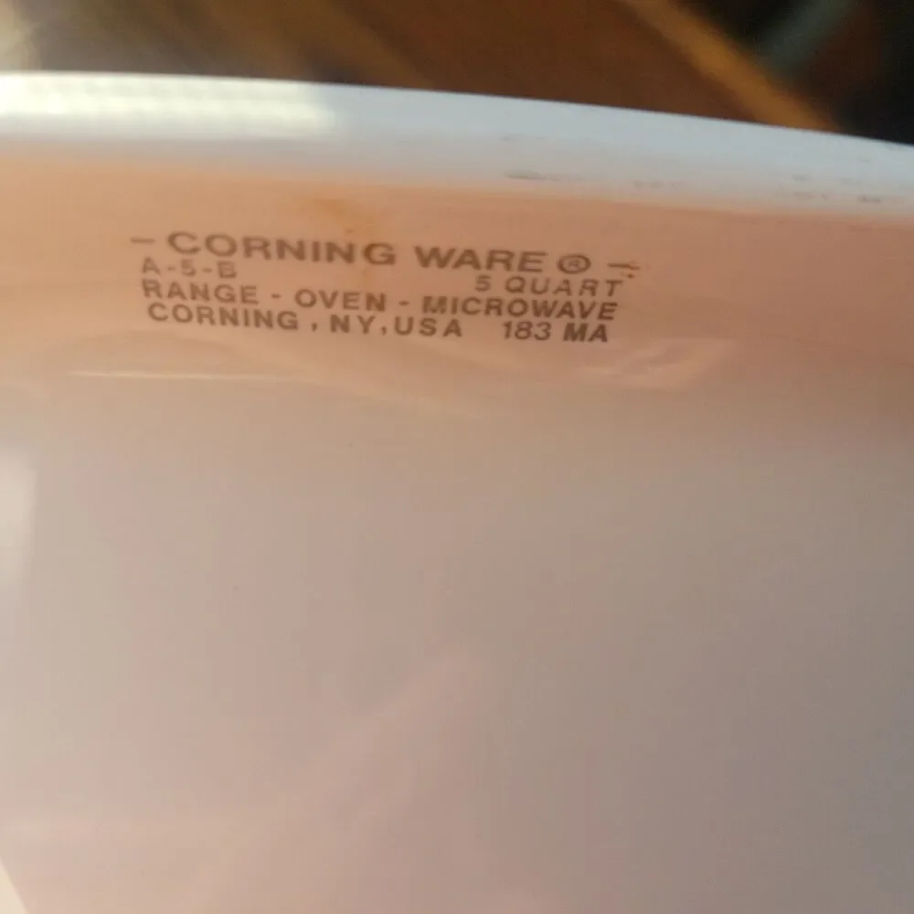 VTG Corning Ware SPICE OF LIFE 5 QT Casserole Dutch Oven L'Echalote A-5-B No Lid